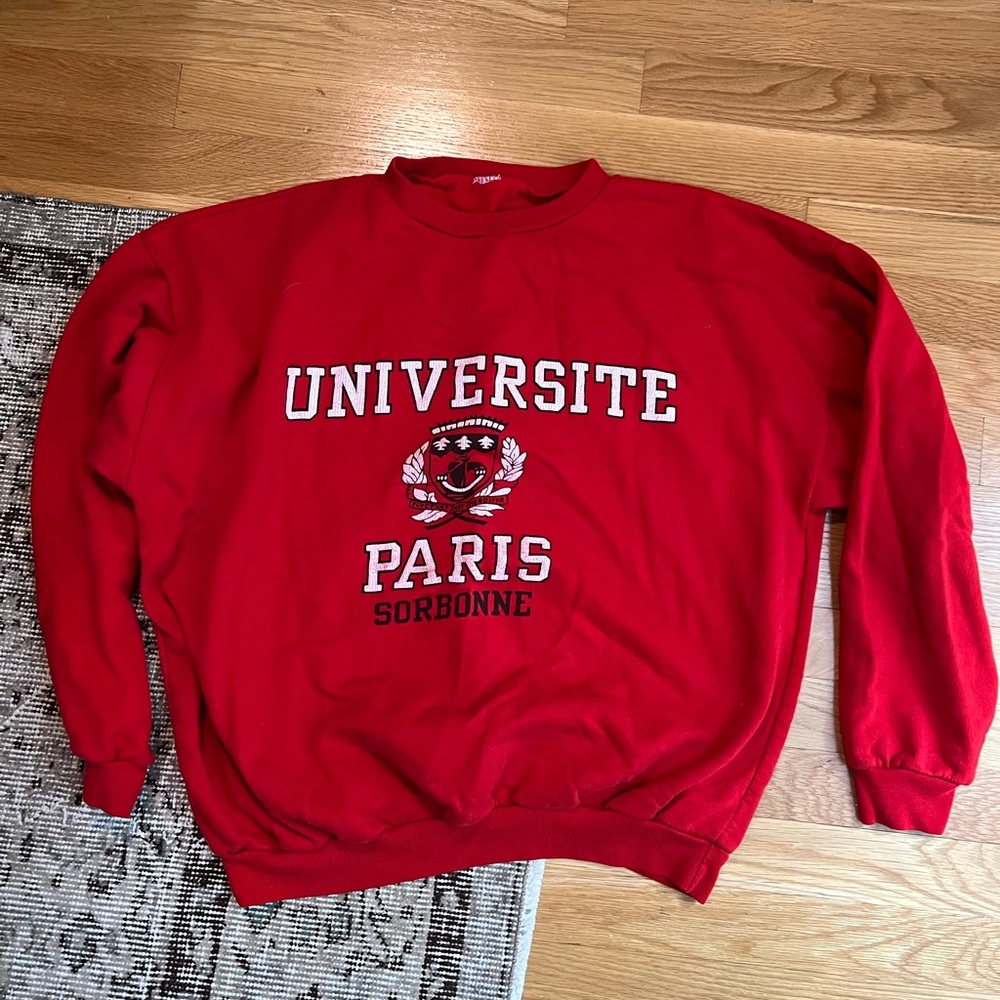 Paris Sorbonne sweat-shirt in red